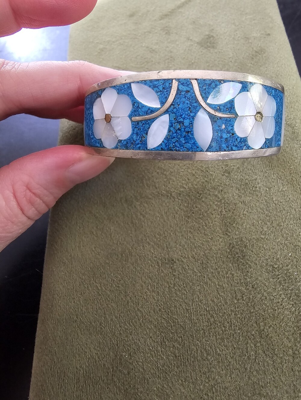 Vintage Alpaca Mexico Silver Cuff Bracelet - Picture 2 of 6